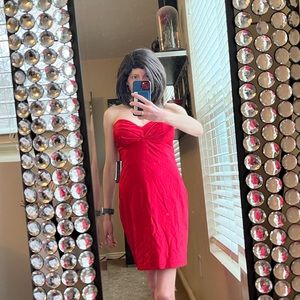 Juniors size 3 short red dress NWT